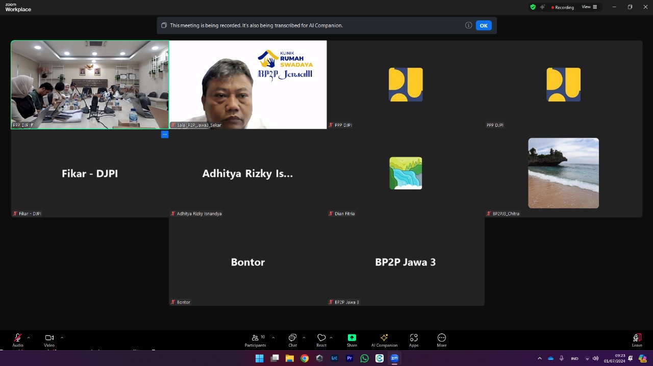 Pembahasan Form Pre-Assessment Pilot Proyek Build Change (zoom)