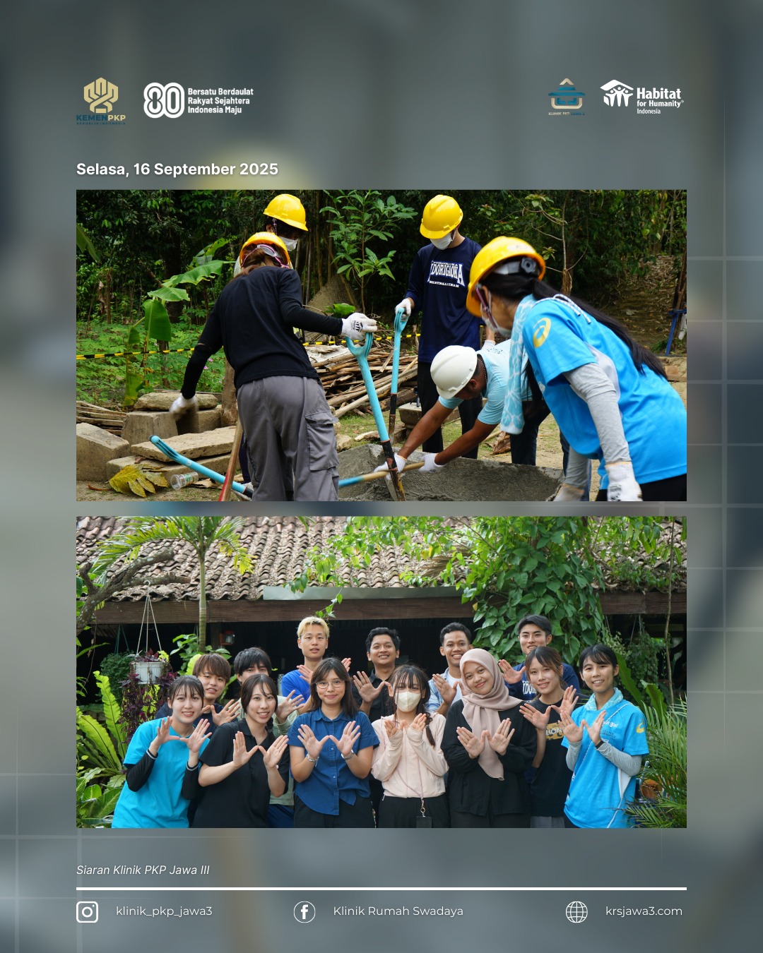 Kunjungan Klinik PKP Jawa III ke kegiatan Habitat for Humanity sebagai upaya pengembangan program PONDASI Yogyakarta