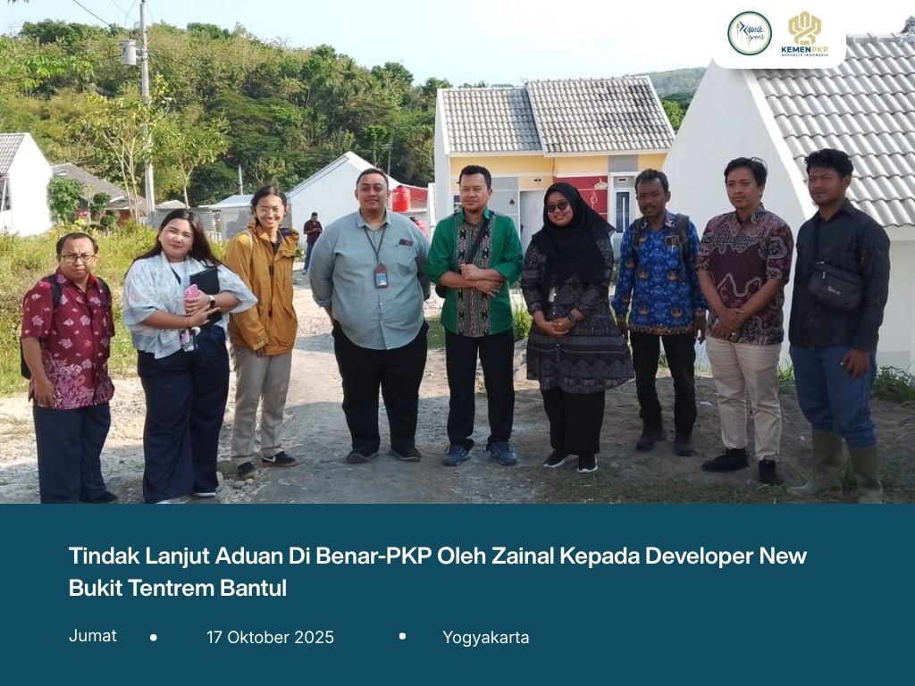 Tindak Lanjut Aduan Benar-PKP di New Bukit Tentrem Bantul