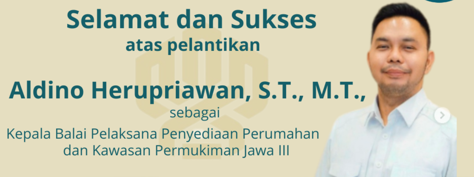 Pelantikan Pejabat Struktural Balai Pelaksana Penyediaan Perumahan dan Kawasan Permukiman Jawa III